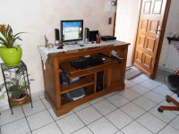Meuble ordinateur " Louis  Philippe"
